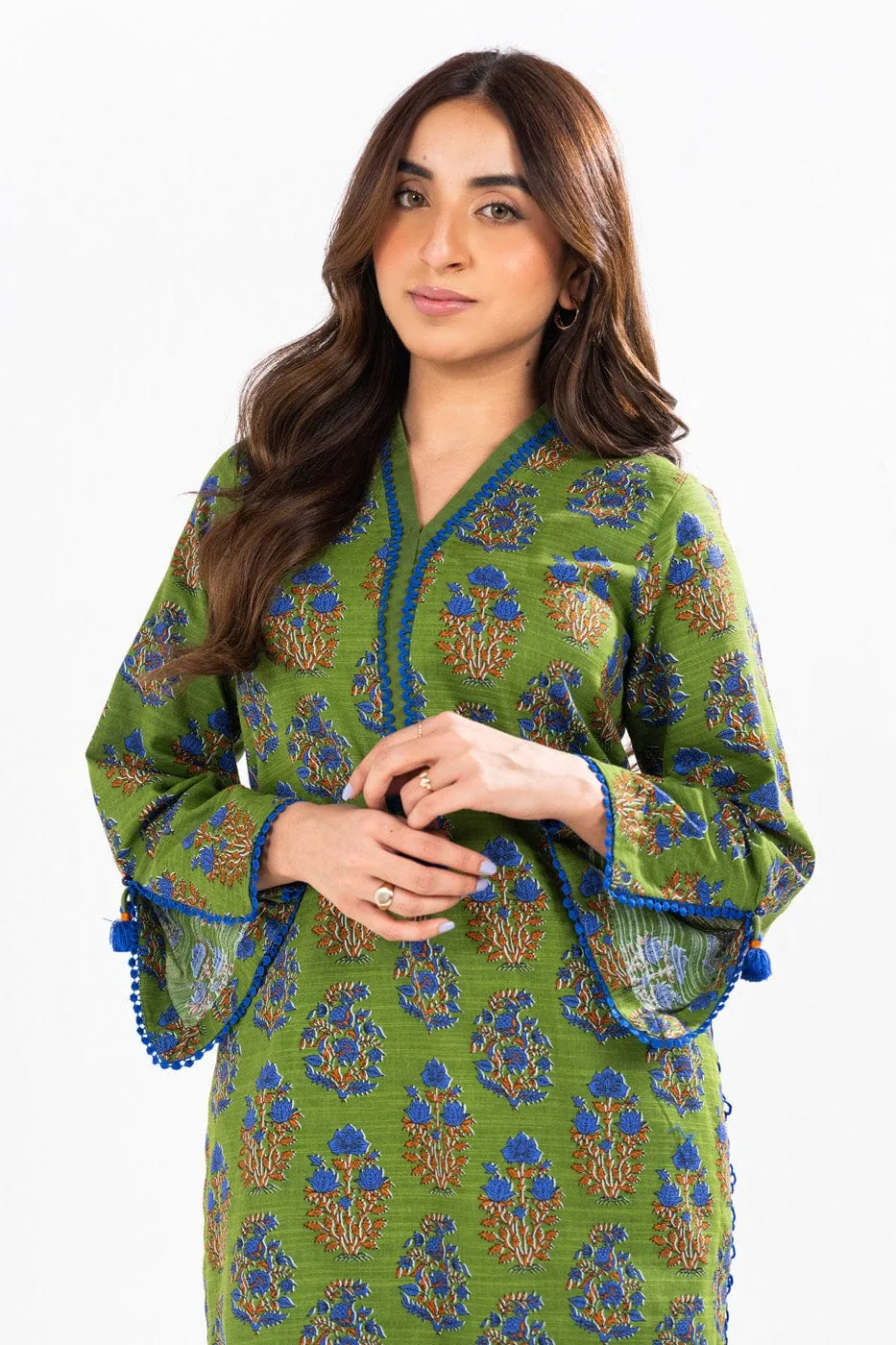 1 Pc Printed Khaddar Shirt 